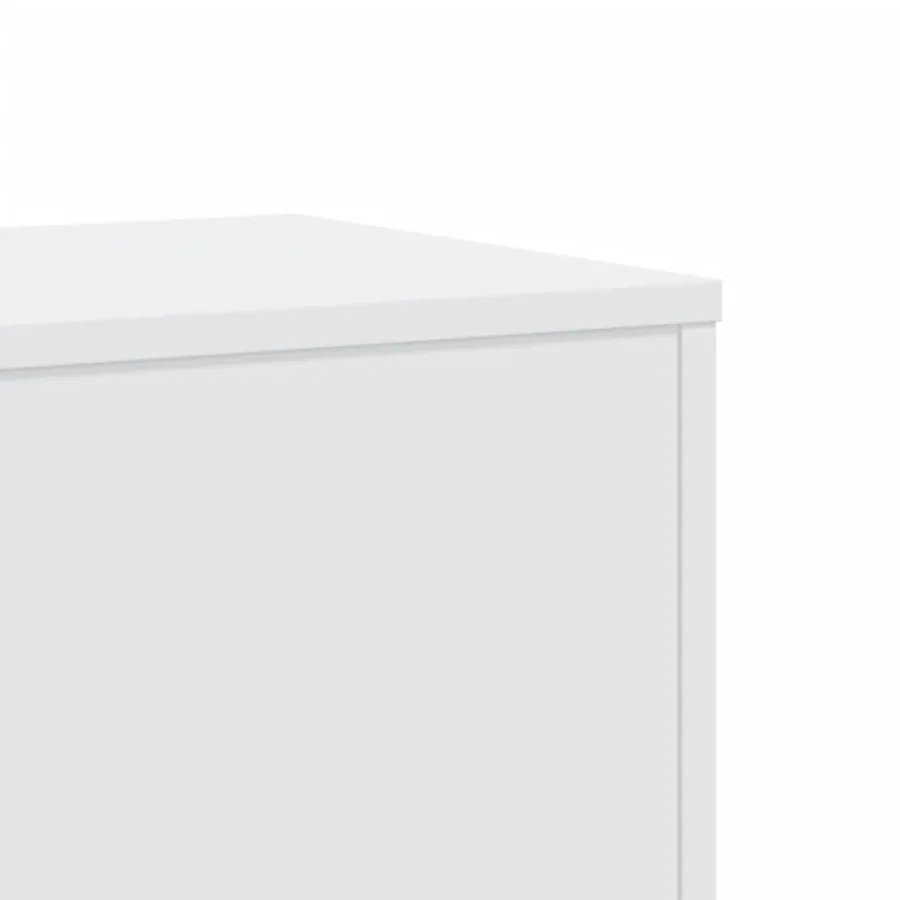 Supports pour plantes 2 pcs blanc 33x33x100cm bois d'ingénierie - 9