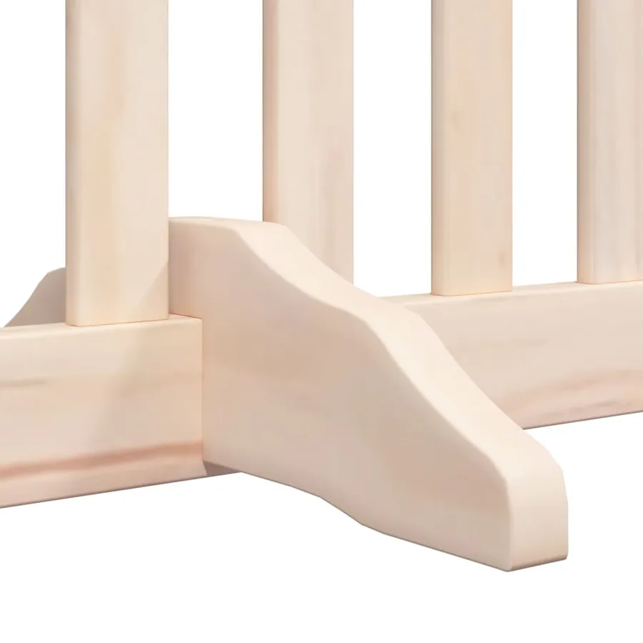 Barrière pour chiens avec porte 4 panneaux bois de peuplier - 10
