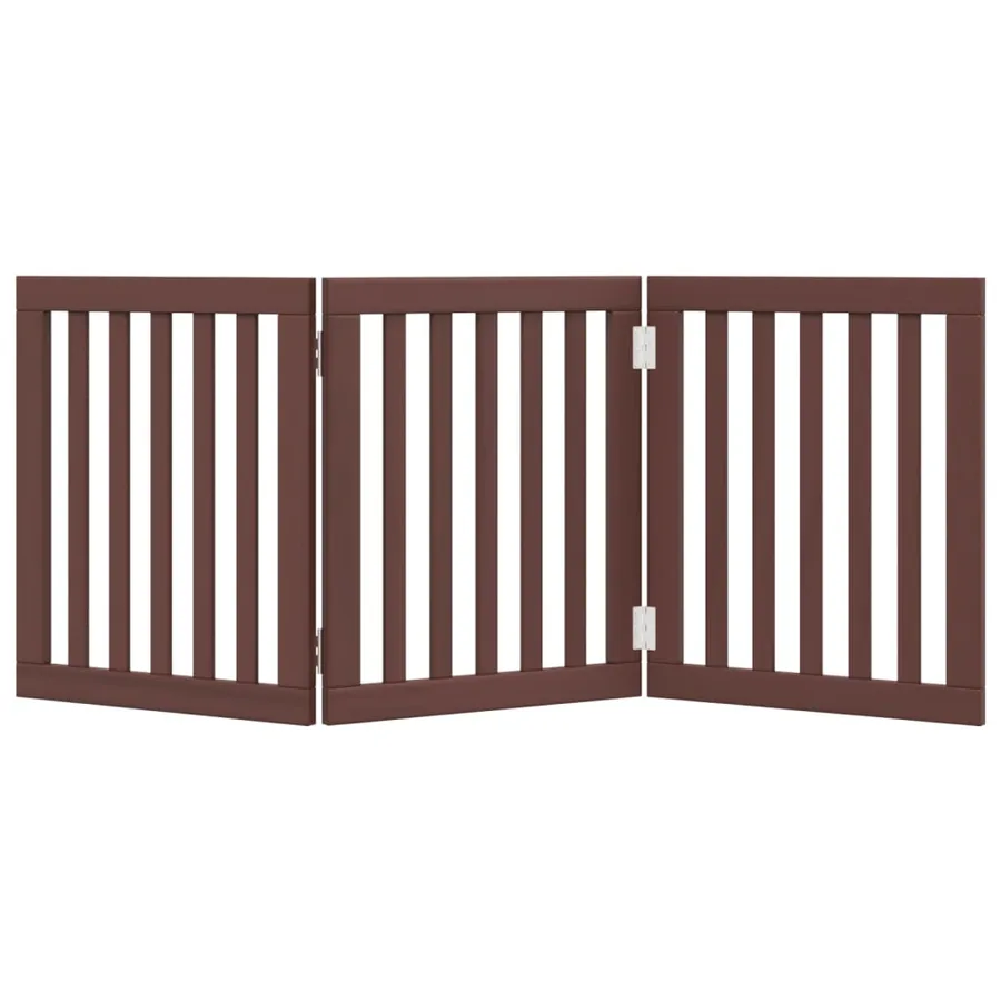 Barrière pour chien pliable 3 panneaux 150 cm bois de peuplier - 4