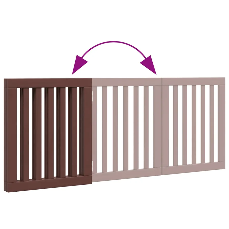 Barrière pour chien pliable 3 panneaux 150 cm bois de peuplier - 7