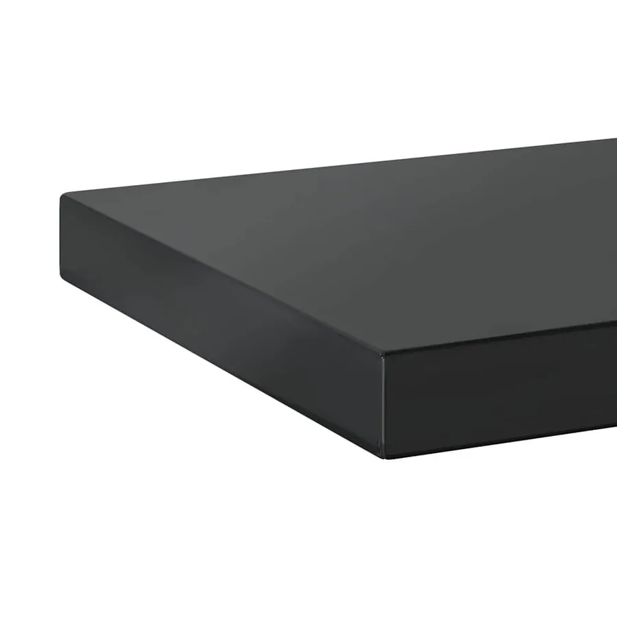 Étagères murales 2 pcs 100x23,5 cm noir acier inoxydable - 9
