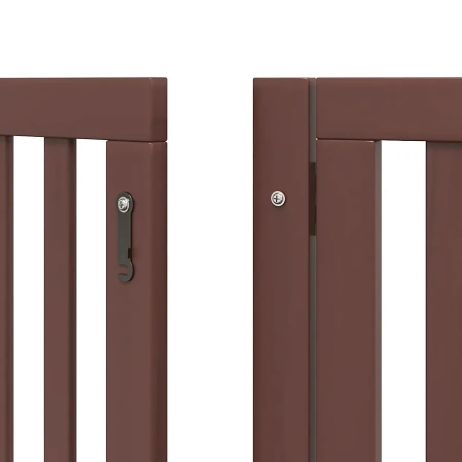 Barrière pour chien porte pliable 12 panneaux bois de peuplier - 9