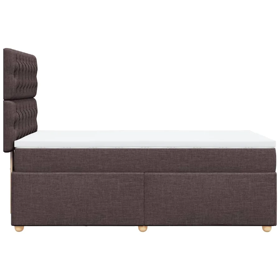 Sommier à lattes de lit avec matelas Marron foncé 90x190 cm - 5