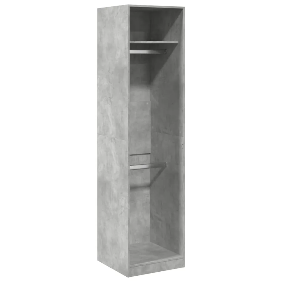 Garde-robe Gris béton 50 x 50 x 200 cm Aggloméré - 2