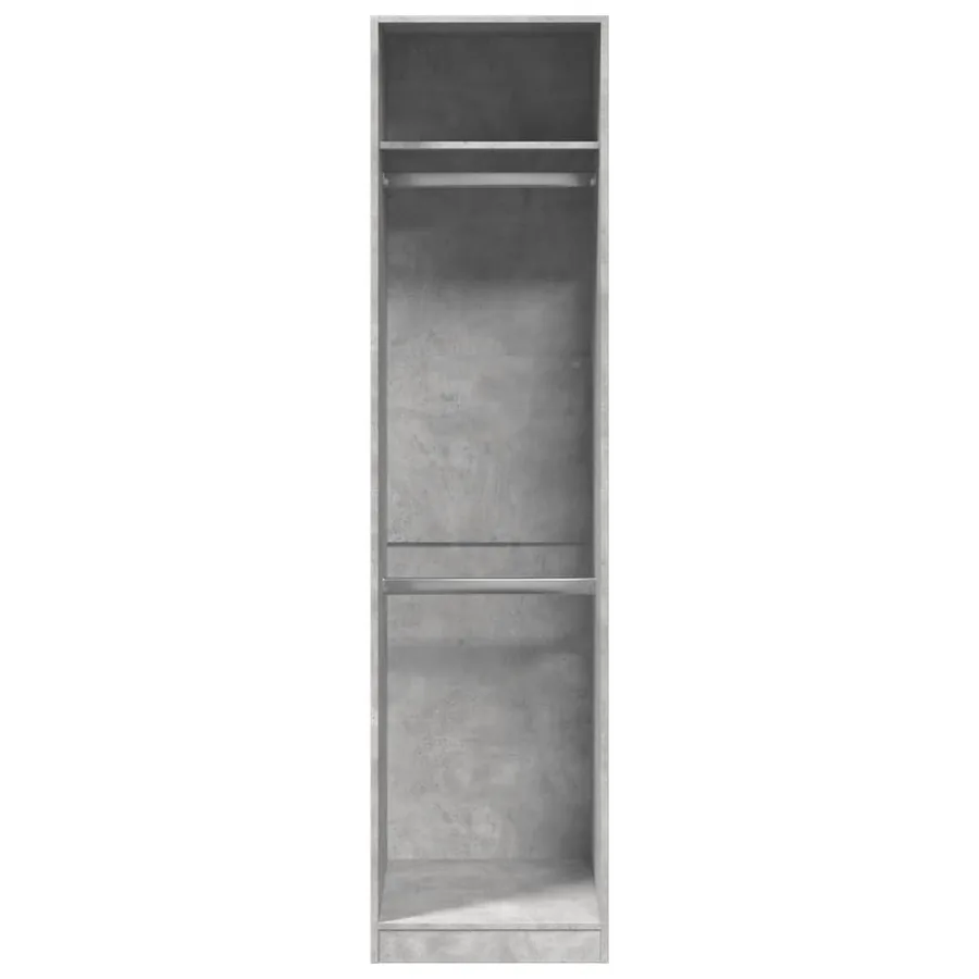 Garde-robe Gris béton 50 x 50 x 200 cm Aggloméré - 4