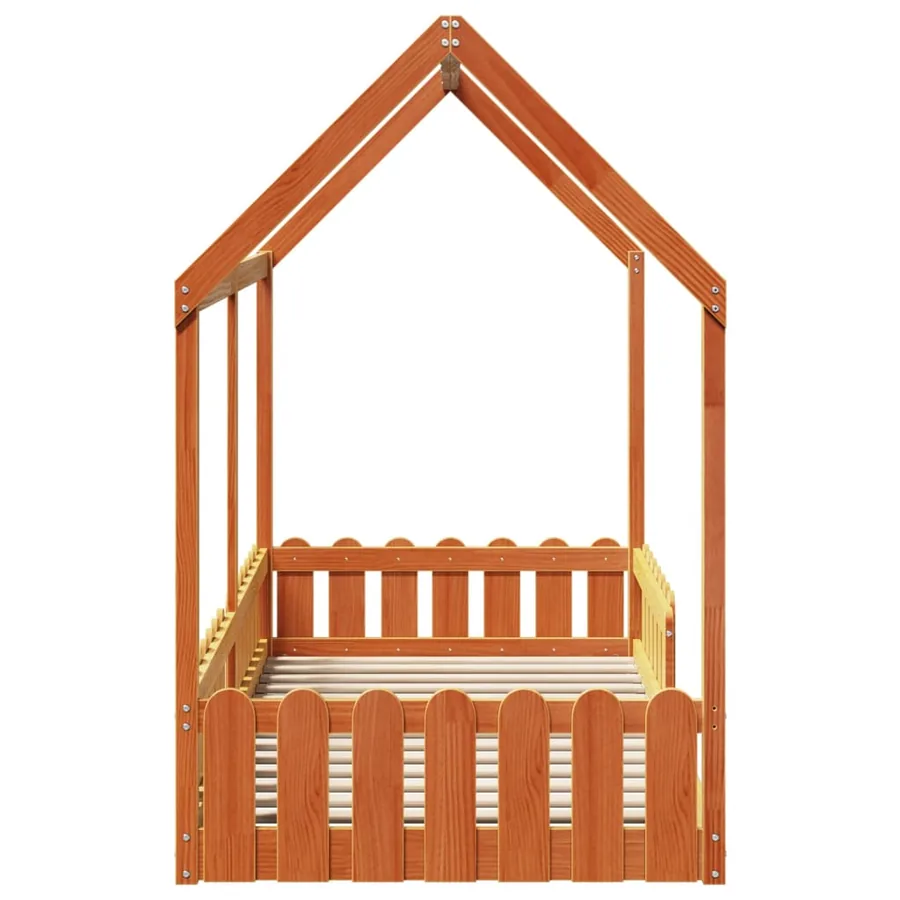Cadre de lit d'enfants forme de maison sans matelas 90x200 cm - 5