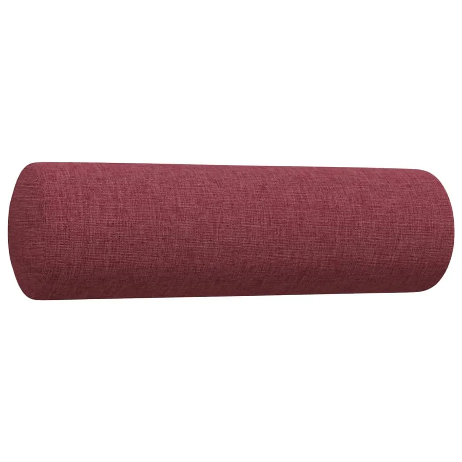 Ensemble de canapés 2 pcs coussins décoratifs bordeaux tissu - 6