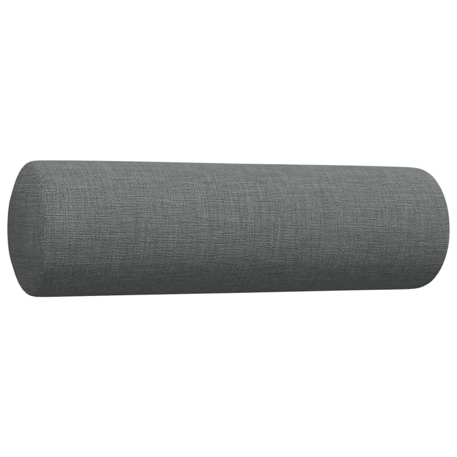 Ensemble de canapés 2 pcs coussins décoratifs gris foncé tissu - 6