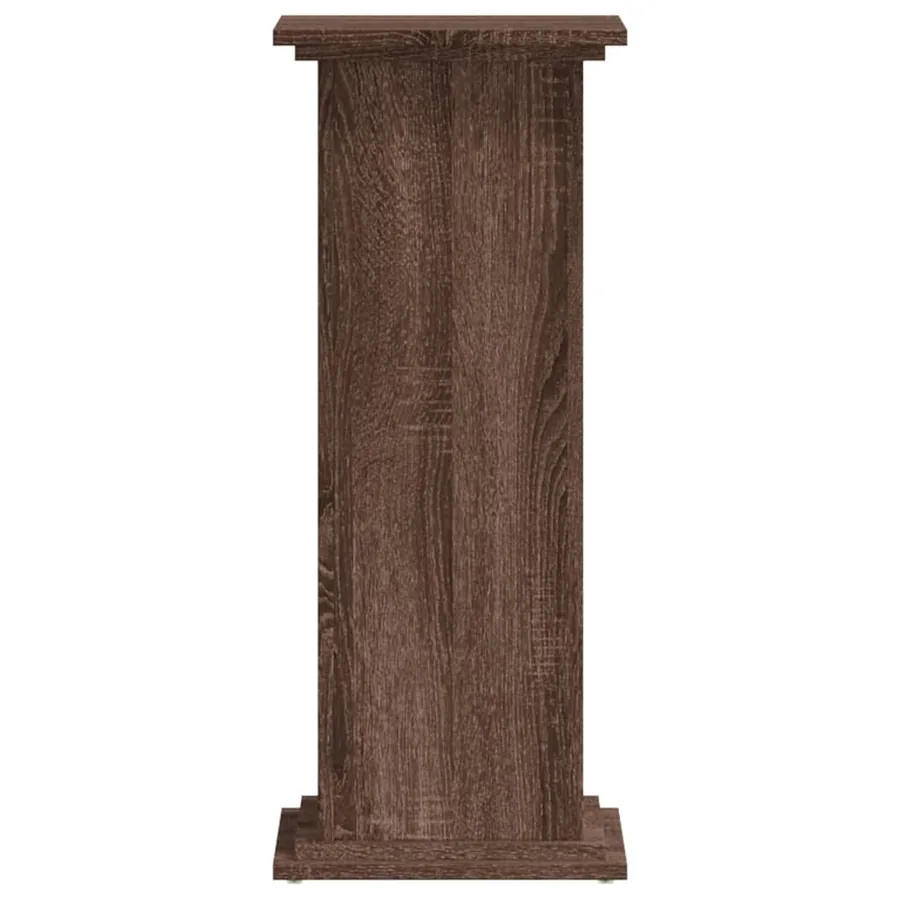Support pour plantes chêne marron 33x33x80 cm bois d'ingénierie - 3