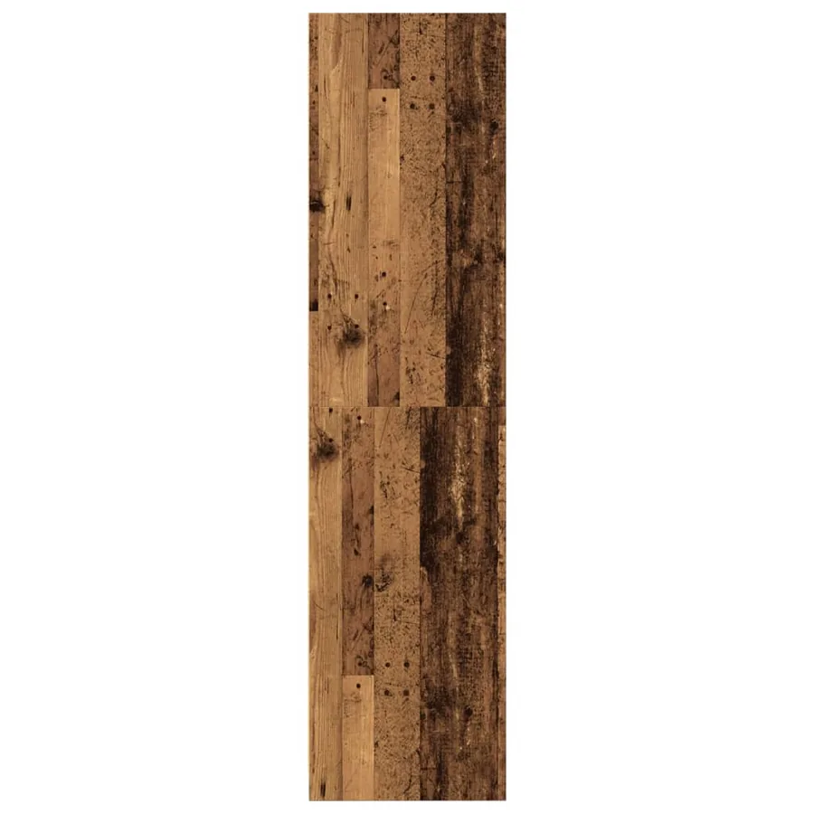 Garde-robe vieux bois 80x50x200 cm bois d'ingénierie - 5