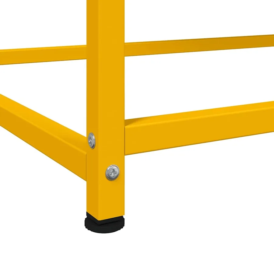 Buffet haut jaune moutarde 100,5x39x107 cm acier - 11