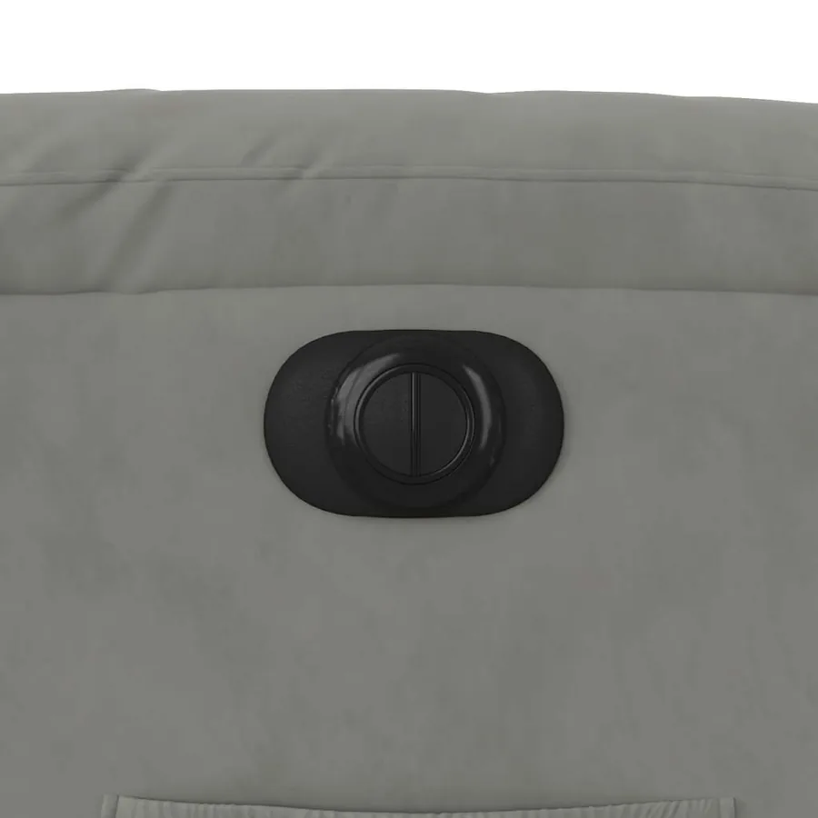 Fauteuil inclinable électrique gris clair tissu microfibre - 13