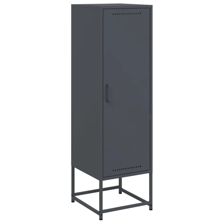 Buffet haut anthracite 36x39x123 cm acier - 2