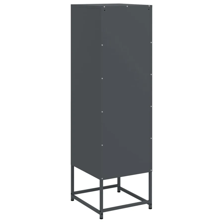 Buffet haut anthracite 36x39x123 cm acier - 8