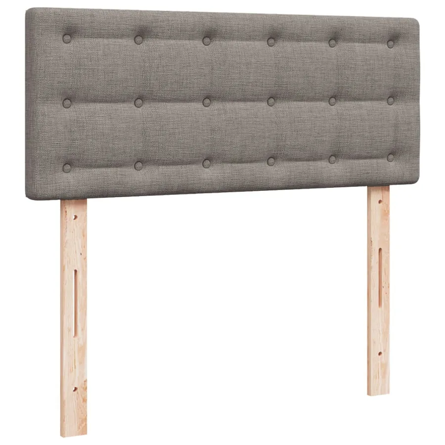 Sommier à lattes de lit avec matelas Taupe 120x200 cm Tissu - 12