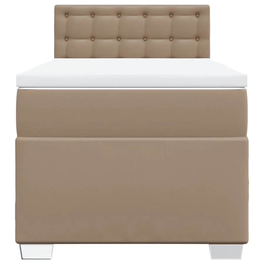 Sommier à lattes de lit avec matelas Cappuccino 80x200 cm - 4