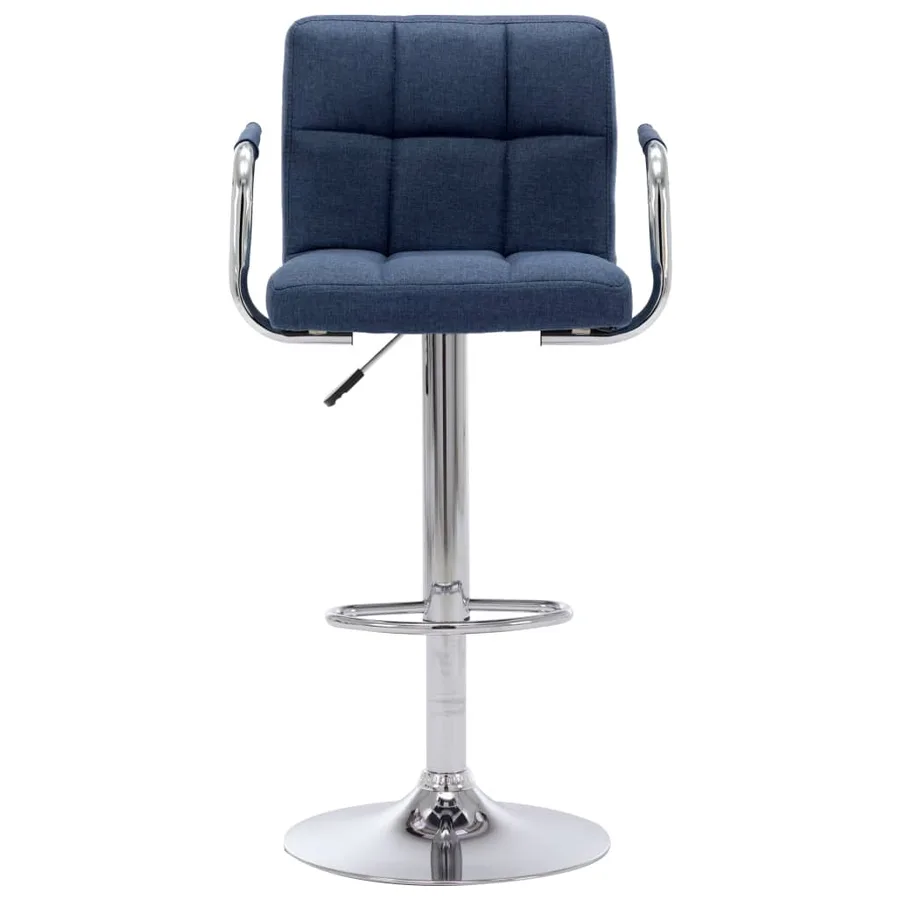 Chaise de bar Bleu Tissu - 2
