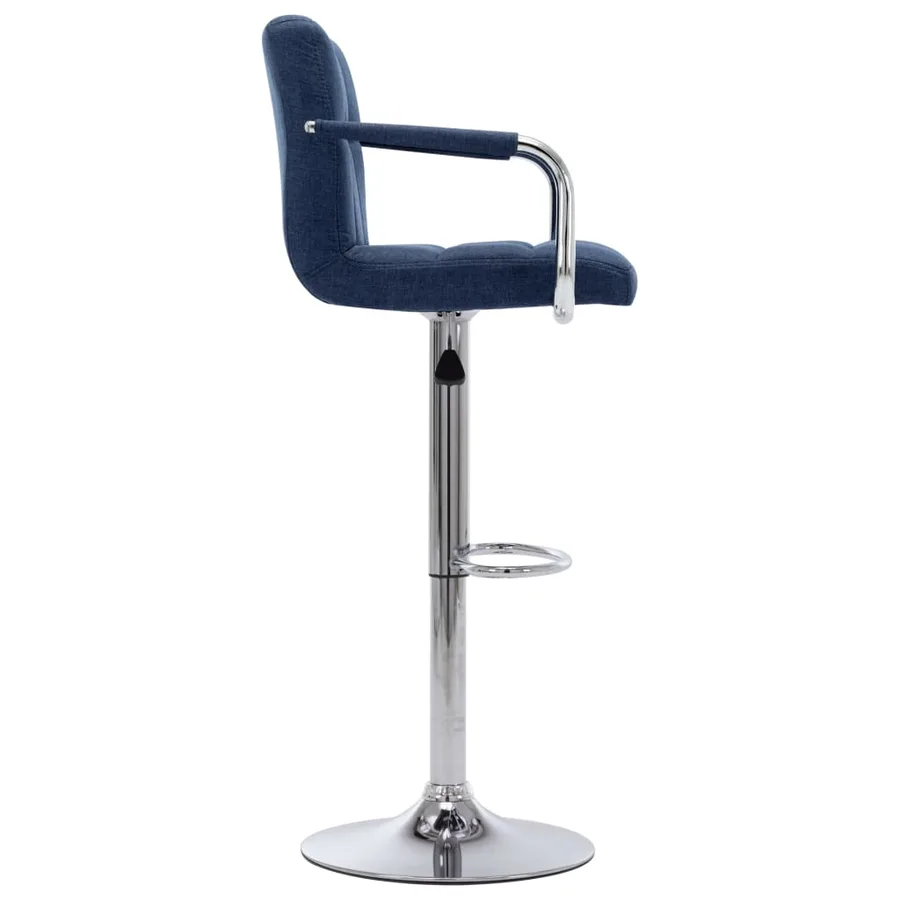 Chaise de bar Bleu Tissu - 3