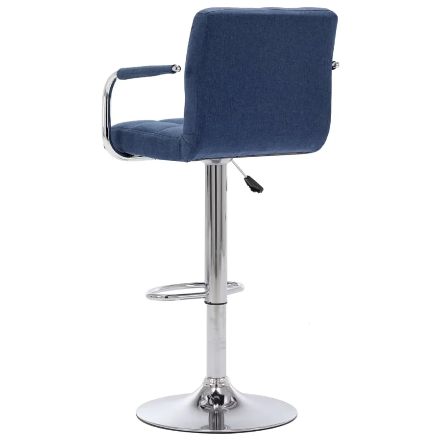 Chaise de bar Bleu Tissu - 4