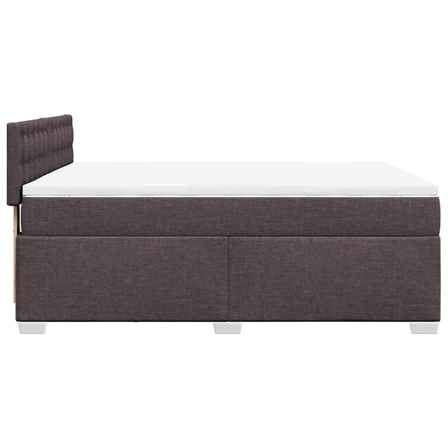 Sommier à lattes de lit avec matelas Marron foncé 140x190 cm - 11