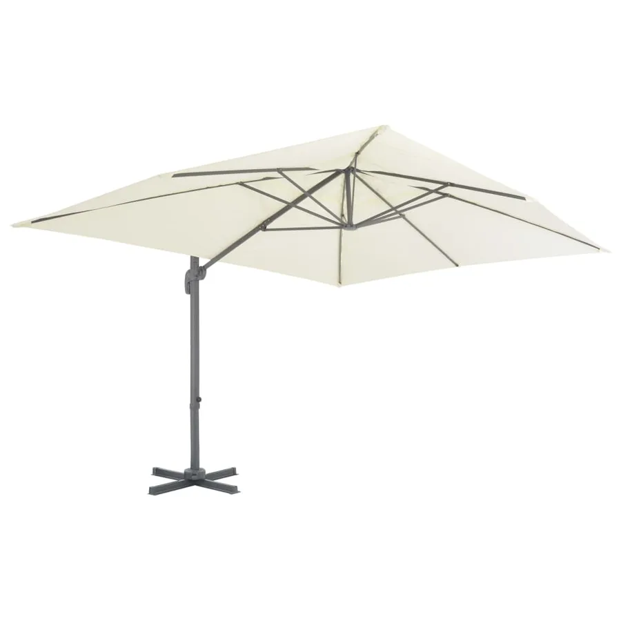 Parasol de jardin avec base portable sable - 3