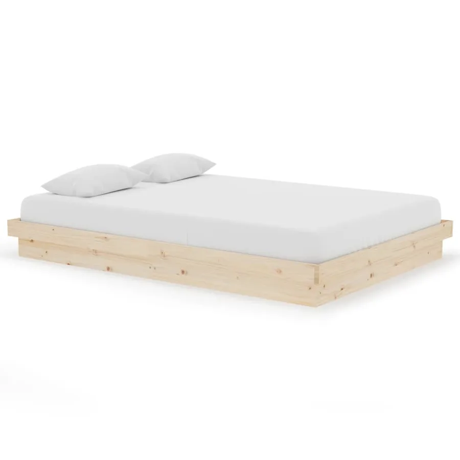 Cadre de lit Bois massif 140x200 cm - 2