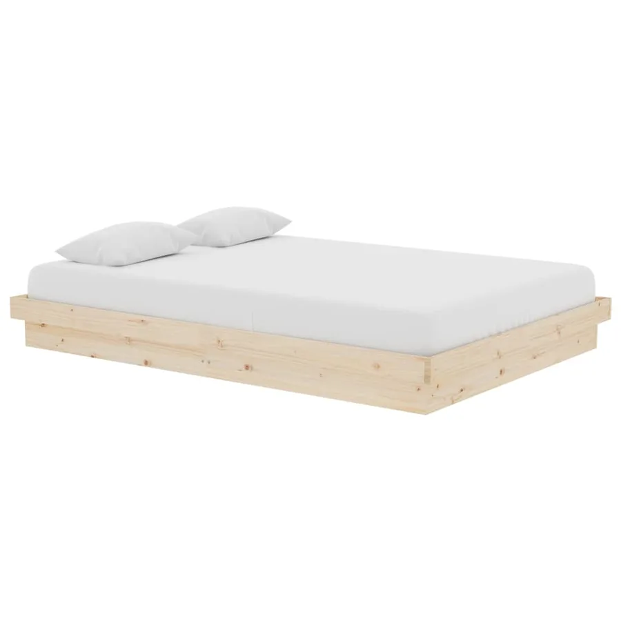 Cadre de lit Bois massif 140x200 cm - 3