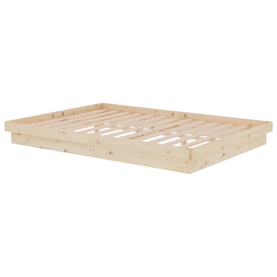 Cadre de lit Bois massif 140x200 cm - 4