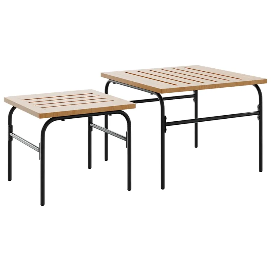 Ensemble de meubles de balcon avec coussins 5 pcs noir acier - 8