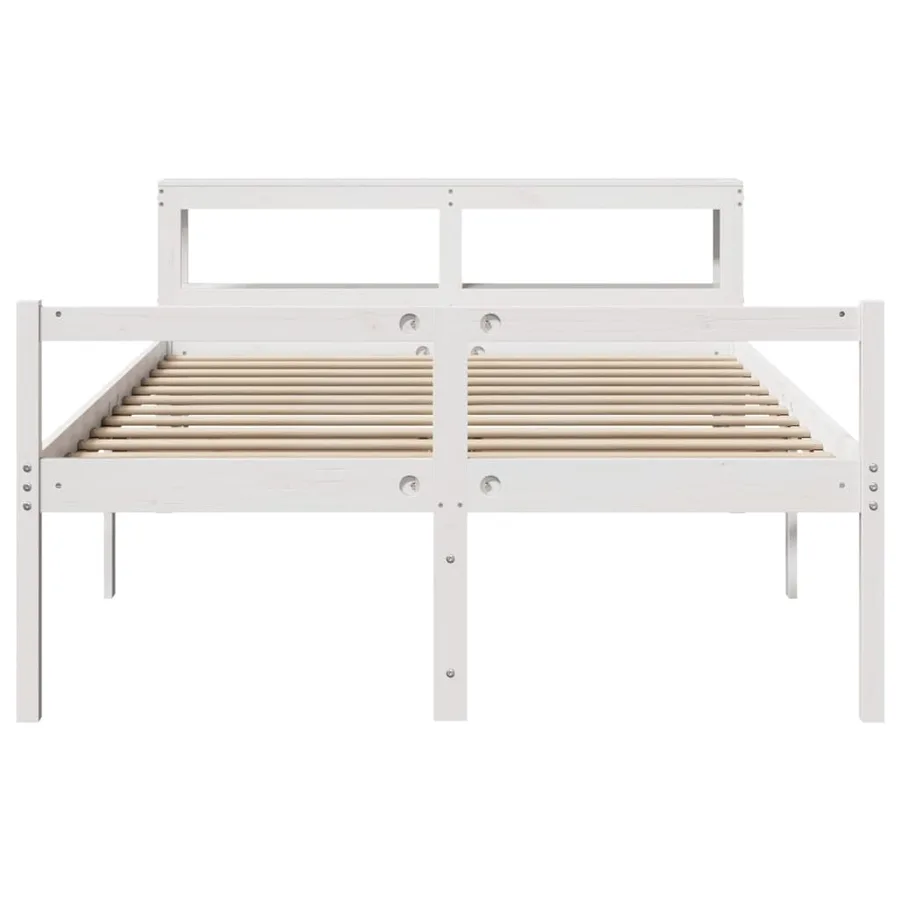 Lit pour personne âgée avec tête de lit sans matelas 140x190 cm - 4