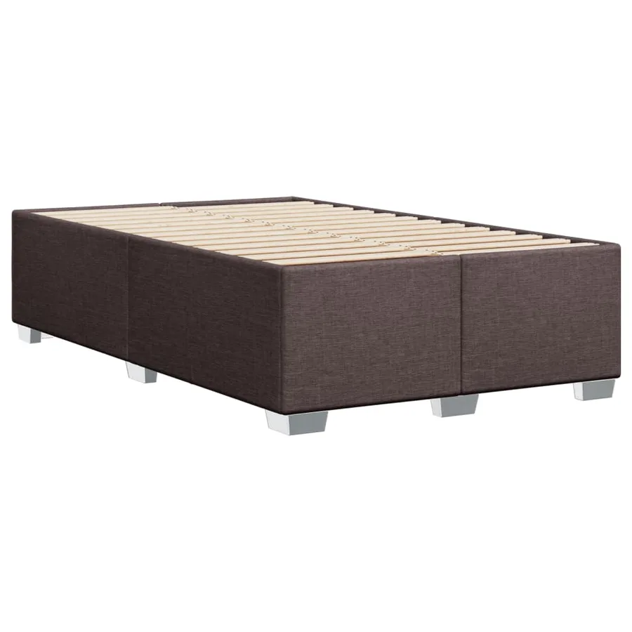 Sommier à lattes de lit avec matelas Marron foncé 120x200 cm - 8