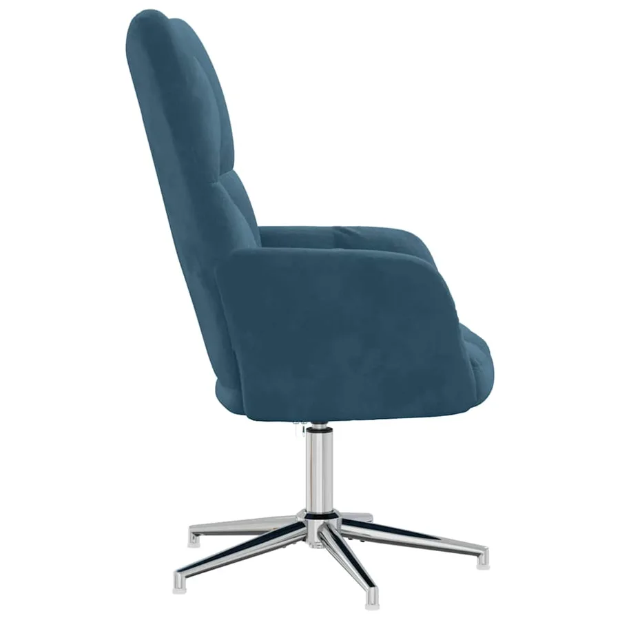 Chaise de relaxation Bleu Velours - 4