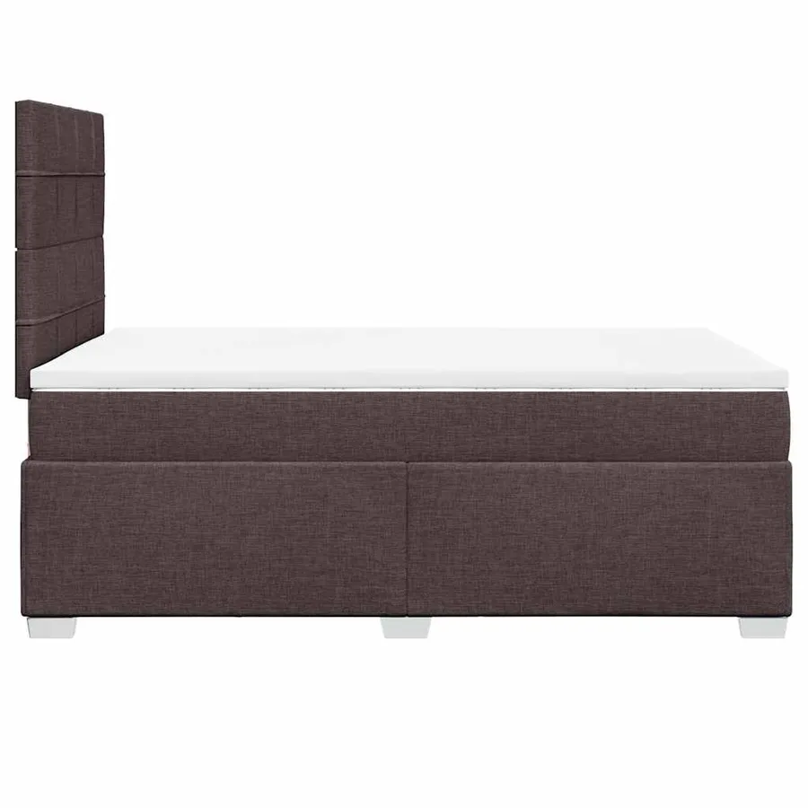Sommier à lattes de lit avec matelas Marron foncé 120x200 cm - 12