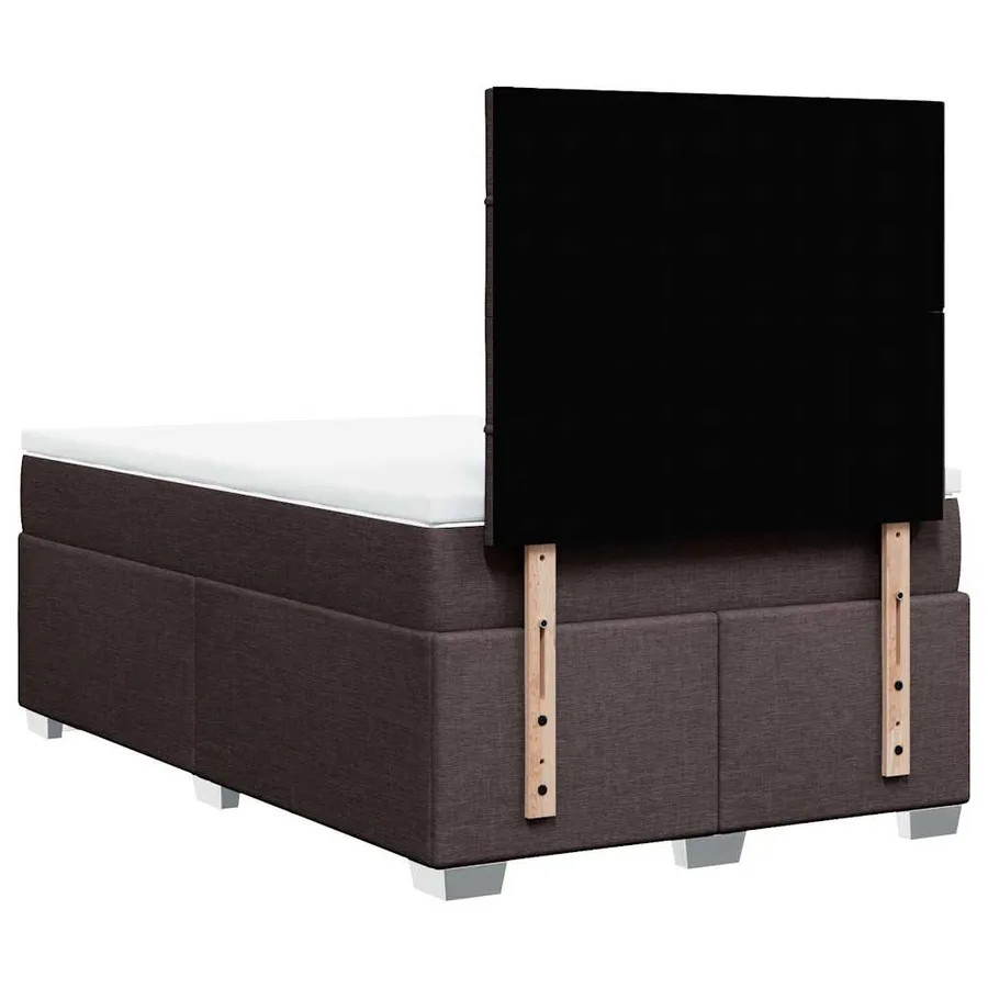 Sommier à lattes de lit avec matelas Marron foncé 120x200 cm - 13