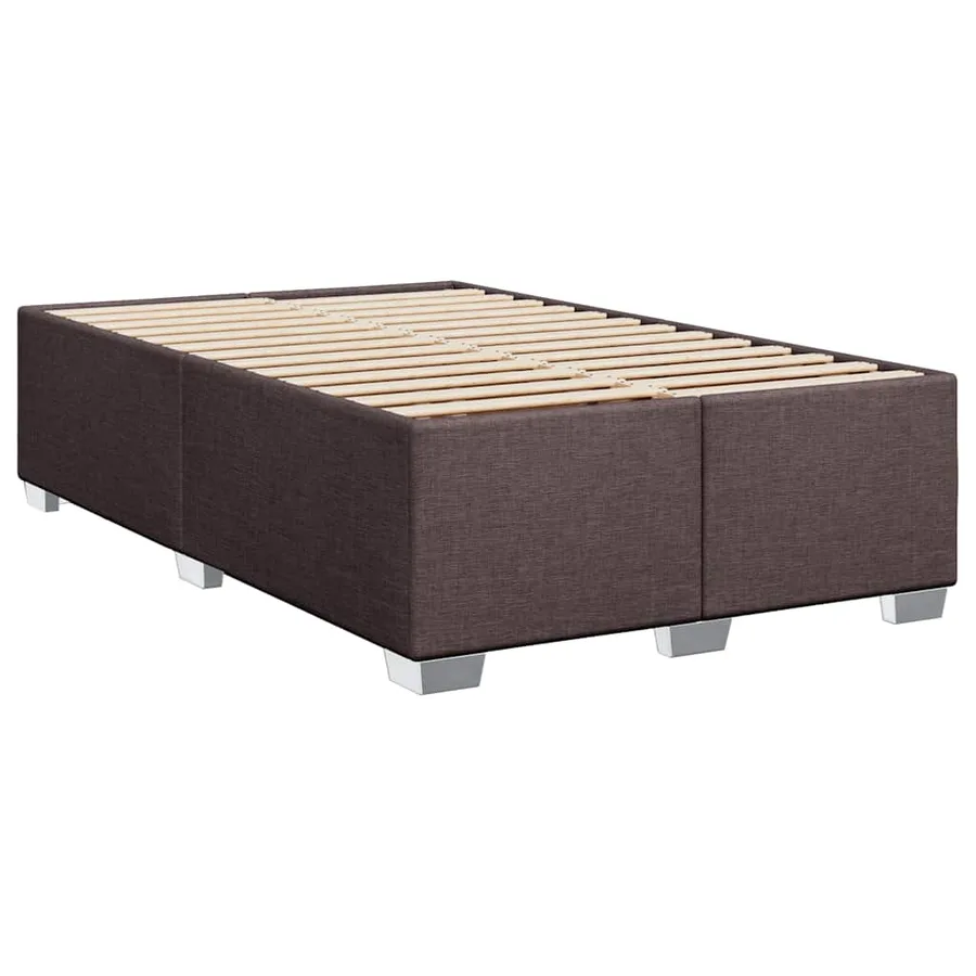 Sommier à lattes de lit avec matelas Marron foncé 120x200 cm - 9