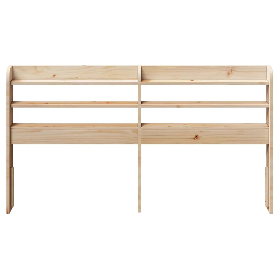 Tête de lit avec étagères 150 cm bois massif de pin - 3