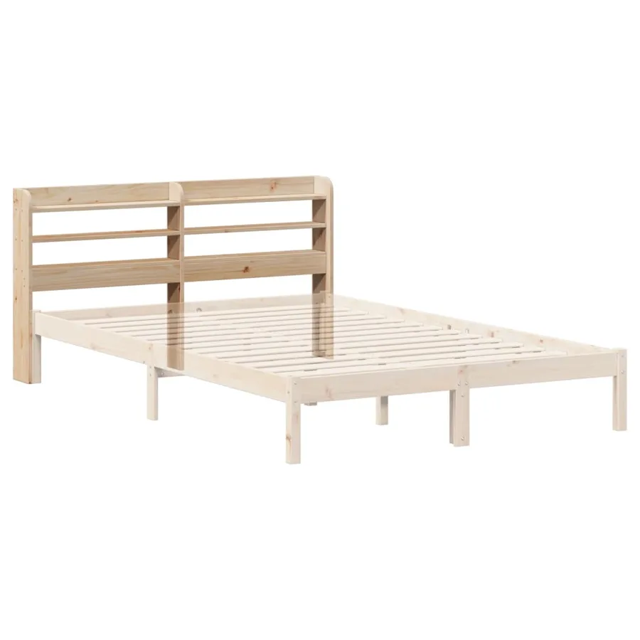 Tête de lit avec étagères 150 cm bois massif de pin - 6
