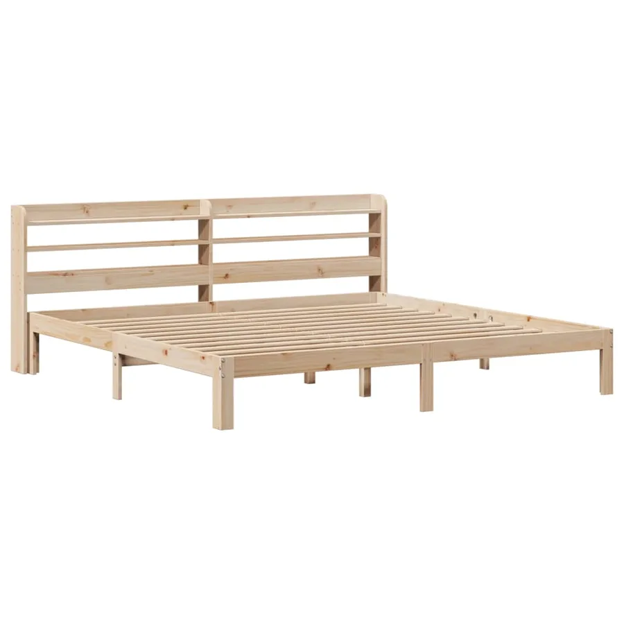 Cadre de lit avec tête de lit sans matelas 200x200 cm - 3