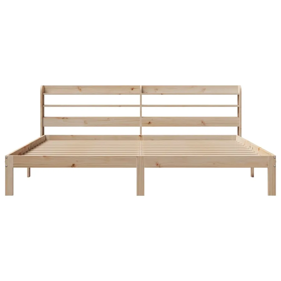 Cadre de lit avec tête de lit sans matelas 200x200 cm - 4