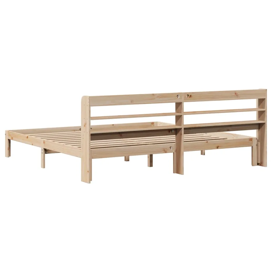 Cadre de lit avec tête de lit sans matelas 200x200 cm - 6