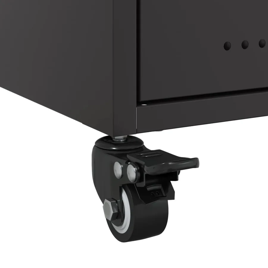 Table de chevet noir 36x39x43,5 cm acier - 10