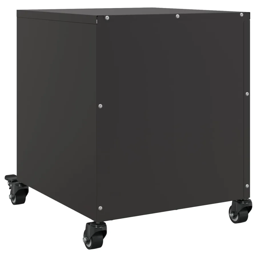 Table de chevet noir 36x39x43,5 cm acier - 8