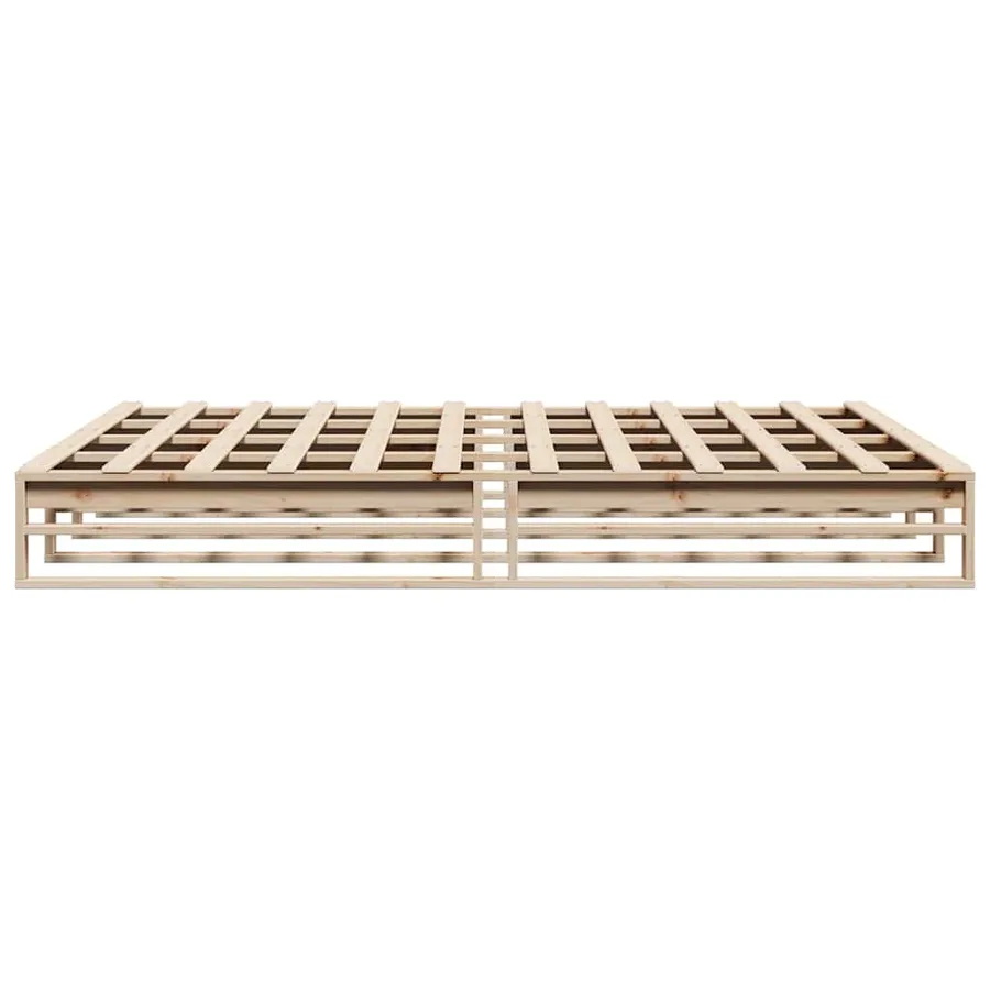 Cadre de lit sans matelas 180x200 cm bois massif de pin - 5
