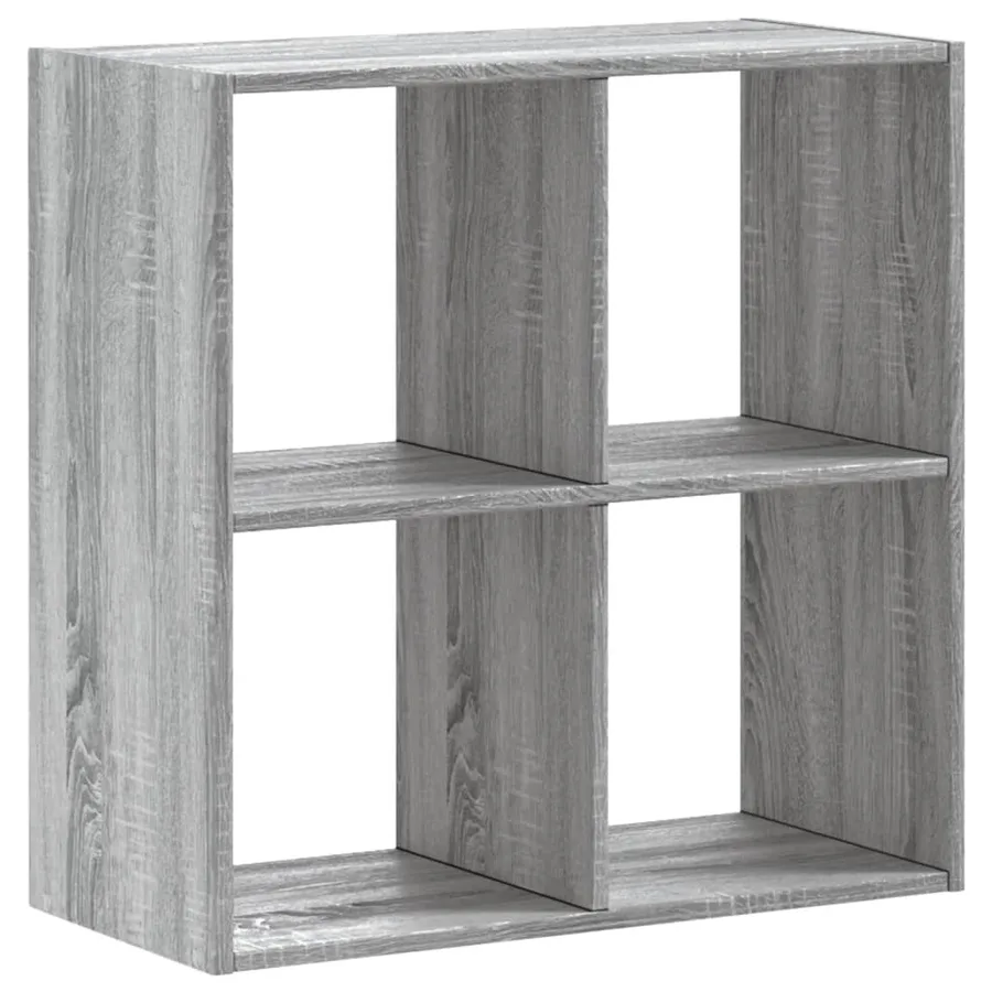 Bibliothèque sonoma gris 68,5x32x68,5 cm bois d'ingénierie - 5