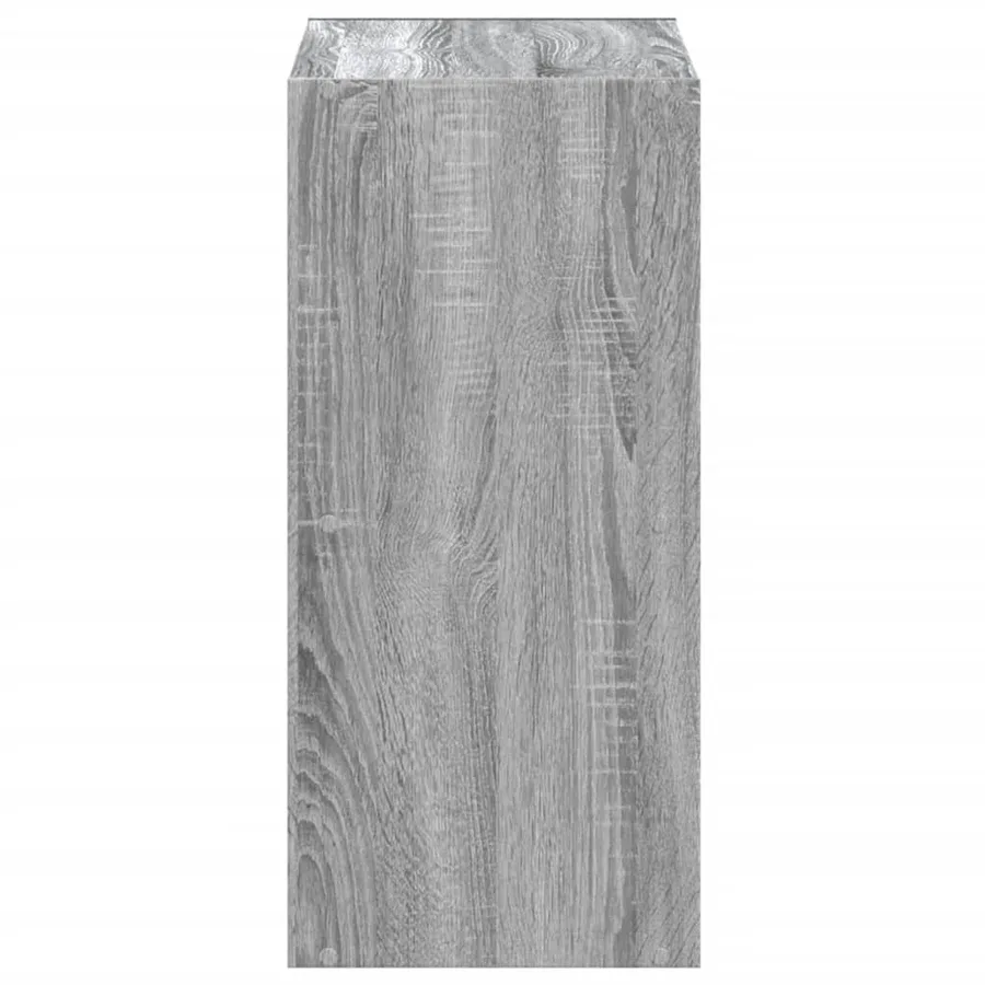 Bibliothèque sonoma gris 68,5x32x68,5 cm bois d'ingénierie - 6