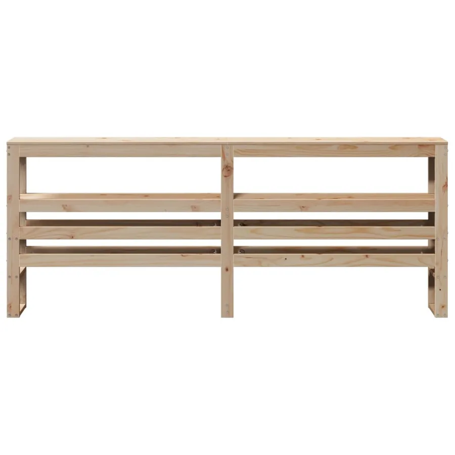 Tête de lit avec étagères 180 cm bois massif de pin - 3