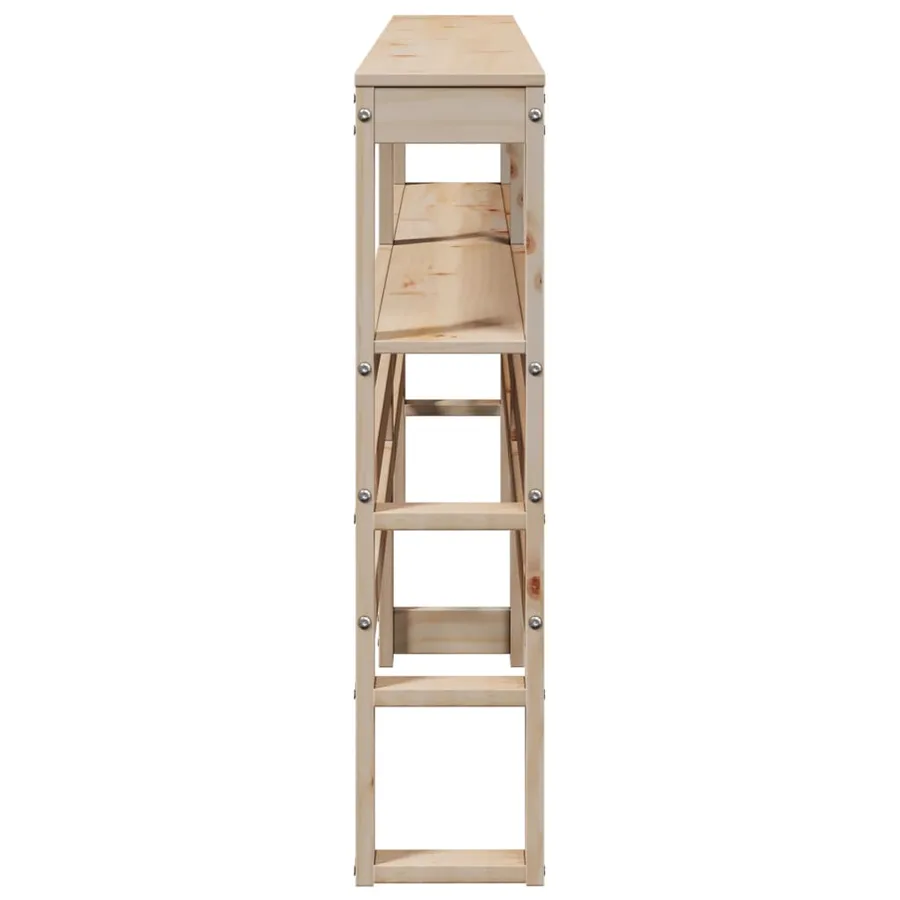 Tête de lit avec étagères 180 cm bois massif de pin - 5