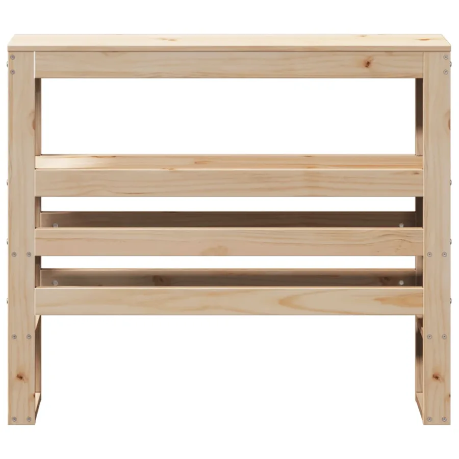 Tête de lit avec étagères 90 cm bois massif de pin - 3