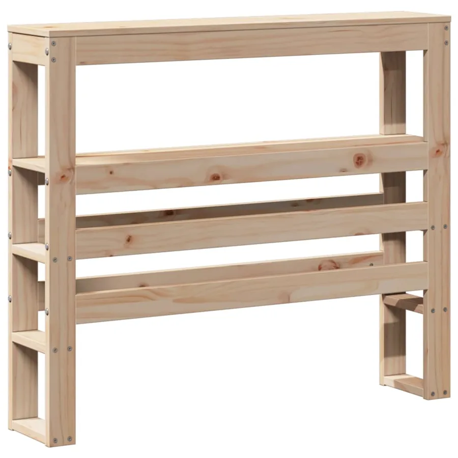 Tête de lit avec étagères 90 cm bois massif de pin - 6