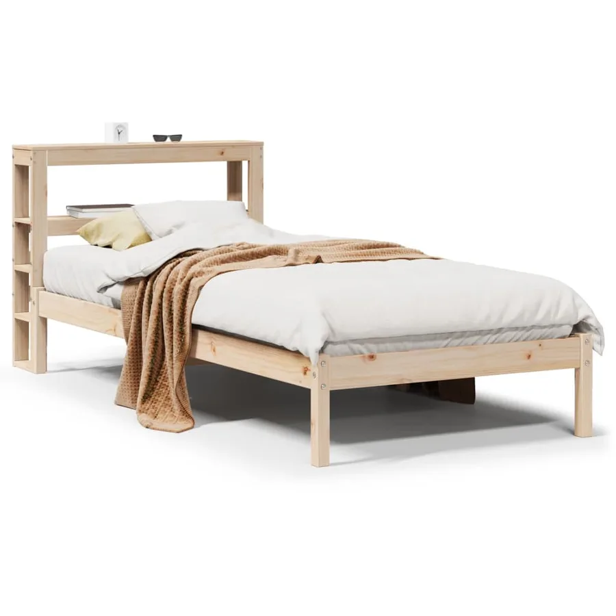 Cadre de lit sans matelas 90x190 cm bois de pin massif - 2
